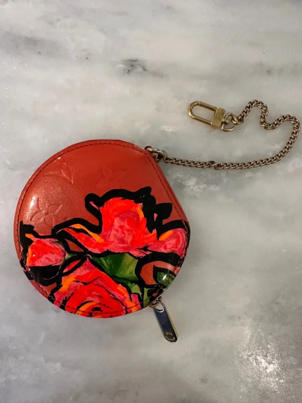 Louis Vuitton Coin Purse Stephen Sprouse Monogram Vernis Orange Sunset - Picture 2 of 5